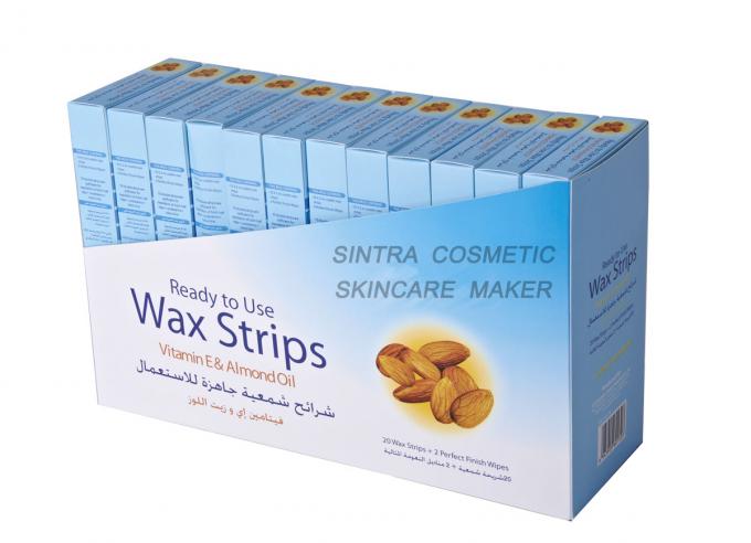 Ready To Use Wax Strips leg Hair Removal Vitamin E Almond Oil STF8124 2