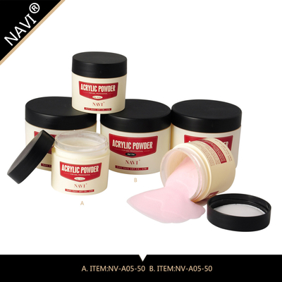 50g Acrylic Nail Systems White Clear and Pink Color Crystal Acrylic Nail Powder
