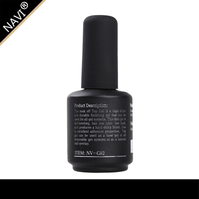 No Cracking / No Fade Nail UV Gel Clear Color Top Seal Soak Off UV Top Coat 15 Ml